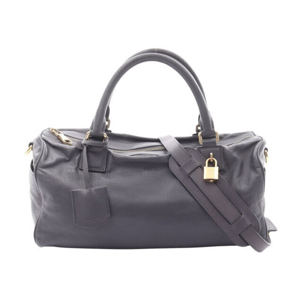 Loewe Anagram Candy Handbag Purple Leather
